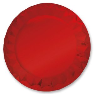 5 Sottopiatti Diamant Ø 32 cm Rouge Metallic