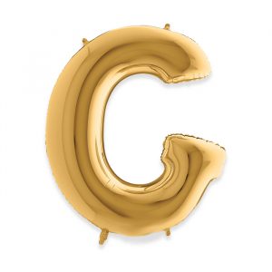 Palloncino Mylar Oro 40" Lettera G
