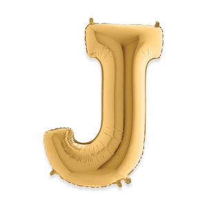 Palloncino Mylar Oro 40" Lettera J