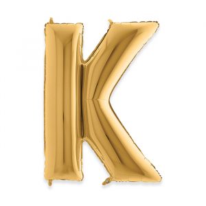 Palloncino Mylar Oro 40" Lettera K