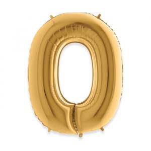 Palloncino Mylar Oro 40" Lettera O