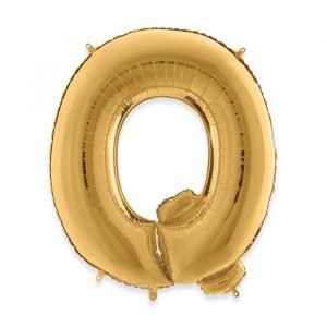 Palloncino Mylar Oro 40" Lettera Q