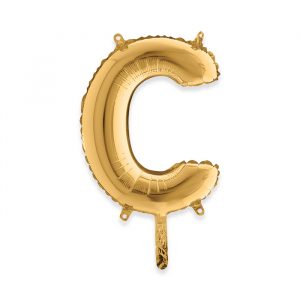Palloncino Mylar Oro 14" Lettera C