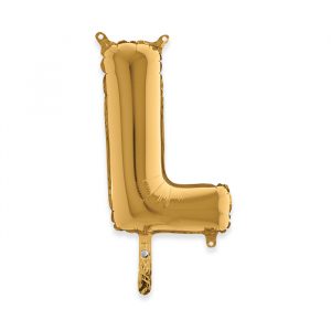 Palloncino Mylar Oro 14" Lettera L