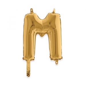 Palloncino Mylar Oro 14" Lettera M