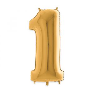 Palloncino Mylar Oro 40" Numero 1