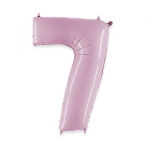 Palloncino Mylar Rosa 40" Numero 7