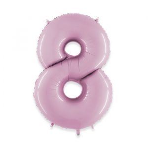 Palloncino Mylar Rosa 40" Numero 8