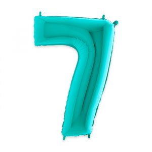 Palloncino Mylar Acqua Marina 40" Numero 7