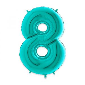 Palloncino Mylar Acqua Marina 40" Numero 8