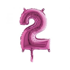Palloncino Mylar Fuxia 14" Numero 2