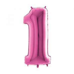 Palloncino Mylar Fuxia 40" Numero 1