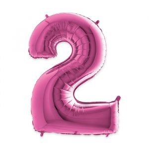 Palloncino Mylar Fuxia 40" Numero 2