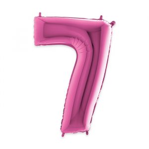Palloncino Mylar Fuxia 40" Numero 7