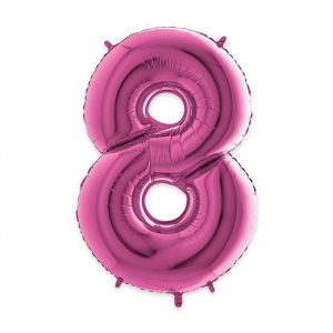 Palloncino Mylar Fuxia 40" Numero 8