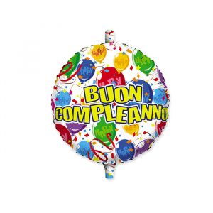 Palloncino Mylar 18" Buon Compleanno Happy Balloons