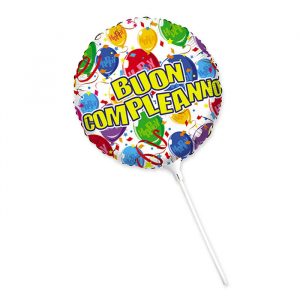 Palloncino Mylar 9" Buon Compleanno Happy Balloons