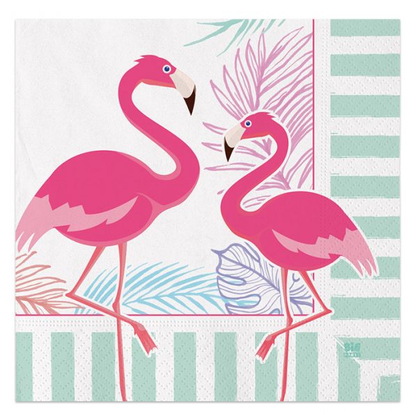 20 Tovaglioli 33 x 33 cm Flamingo Party