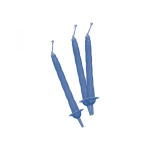 12 Candeline Classiche 8 cm Celesti