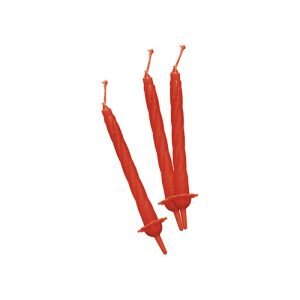12 Candeline Classiche 8 cm Rosse