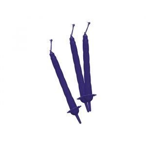 12 Candeline Classiche 8 cm Blu