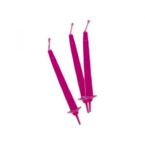 12 Candeline Classiche 8 cm Fuxia