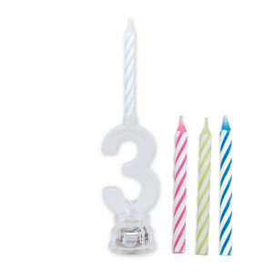 Porta Candeline in plastica con Lampeggiante 7