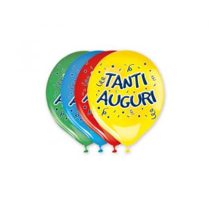 20 Palloncini in Lattice 12" Tanti Auguri Assortito