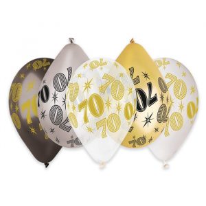 50 Palloncini in Lattice All Around 12" 70 Anni Prestige Metal