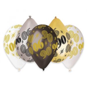 50 Palloncini in Lattice All Around 12" 90 Anni Prestige Metal