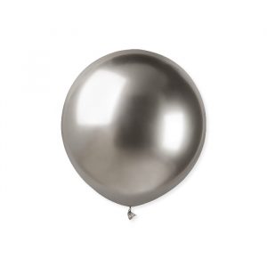 25 Palloncini in Lattice 19" Glossy Silver