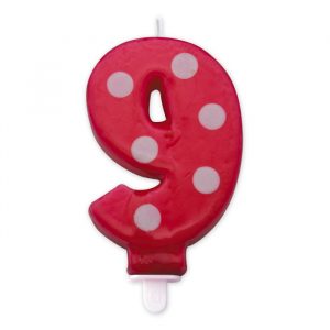 Candelina Pois Rossa 8