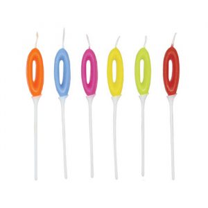 Mini Candelina 9 cm Numero 0