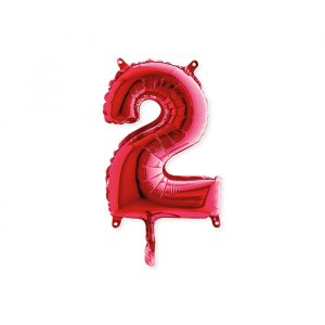 Palloncino Mylar Rossi 14" Numero 2
