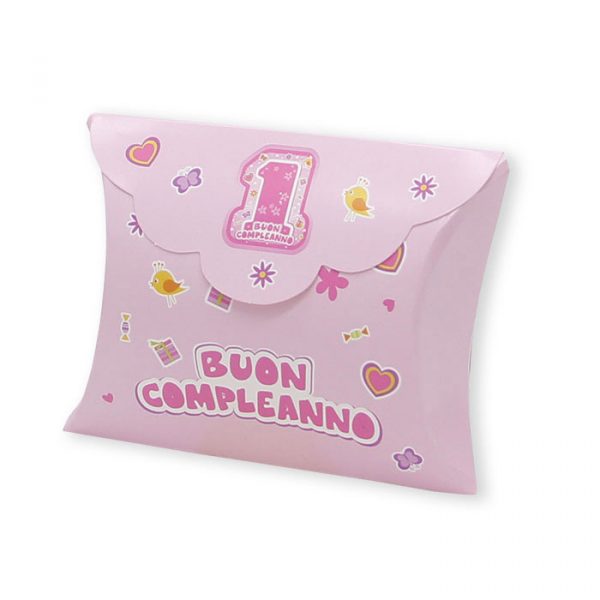 25 Scatoline portaconfetti Busta in carta 10 x 8 x 3 cm One Pink