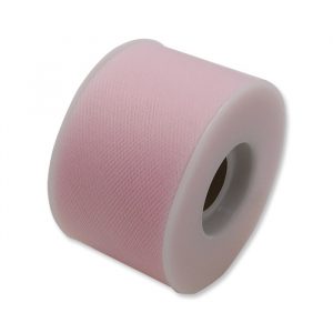 Rotolo Tulle 5 cm x 50 mt Rosa Chiaro
