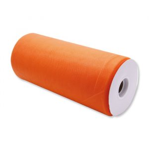 Rotolo Tulle 25 cm x 100 mt Arancio