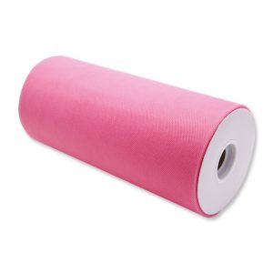 Rotolo Tulle 25 cm x 100 mt Rosa Caldo
