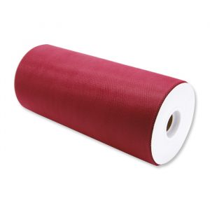 Rotolo Tulle 25 cm x 100 mt Bordeaux