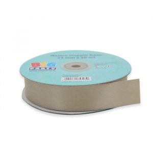 Nastro Doppio Raso 25 mm x 50 mt Sabbia