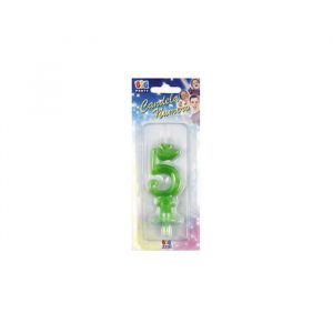 Candelina Classica Verde Fluo 8