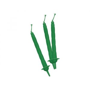 100 Candeline Classiche 8 cm Verdi