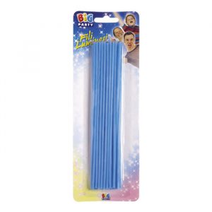 20 Candeline Fili Luminosi 16 cm Celesti