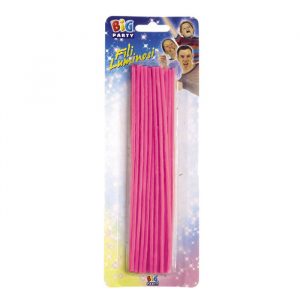 20 Candeline Fili Luminosi 16 cm Fuxia