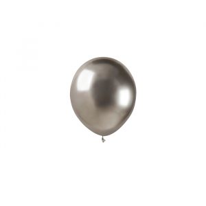 50 Palloncini in Lattice 5" Glossy Silver