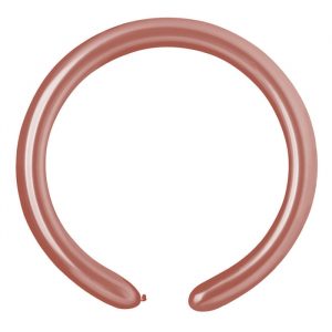 100 Palloncini in Lattice Modellabili ¯ 2" Rose Gold Metal