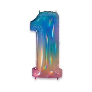 Palloncino Mylar Rainbow 40" Numero 1