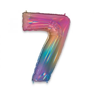 Palloncino Mylar Rainbow 40" Numero 7